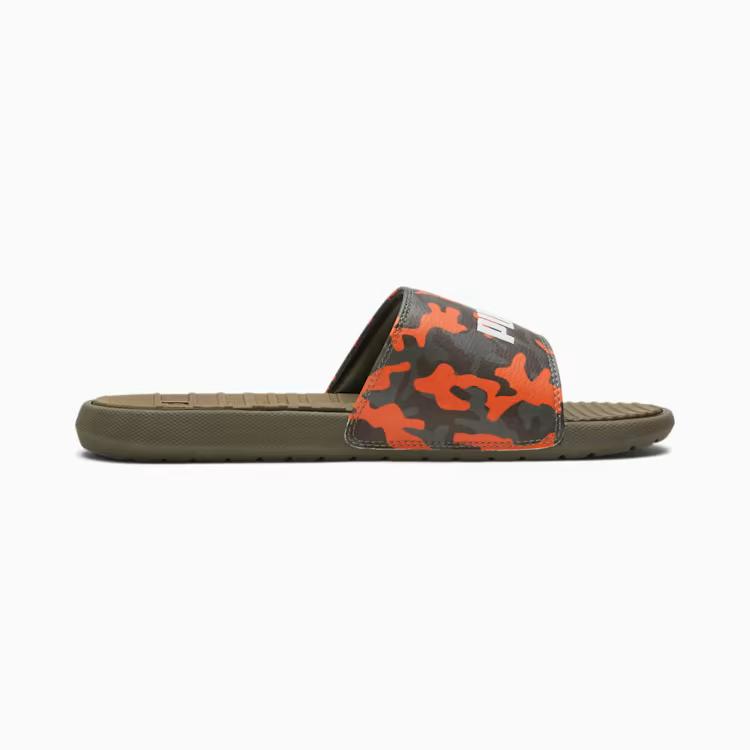 Dép Puma Cool Cat Camo Men Slides Nam Nâu Cam