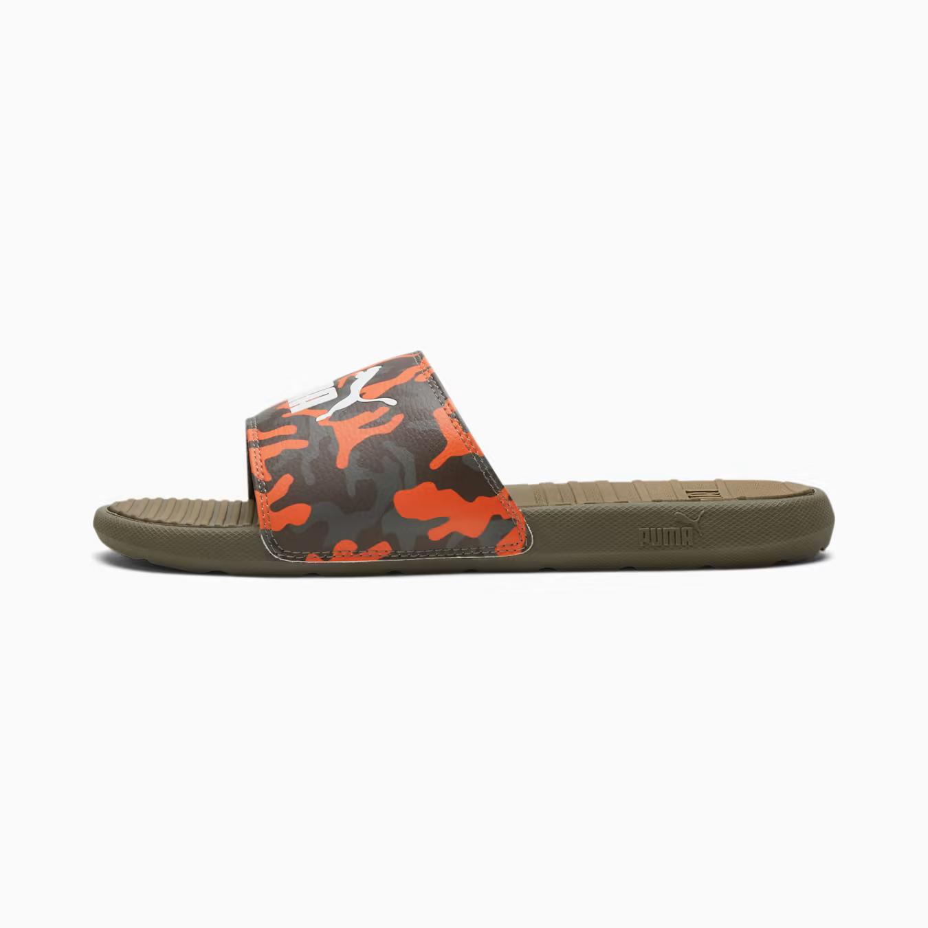 Dép Puma Cool Cat Camo Men Slides Nam Nâu Cam