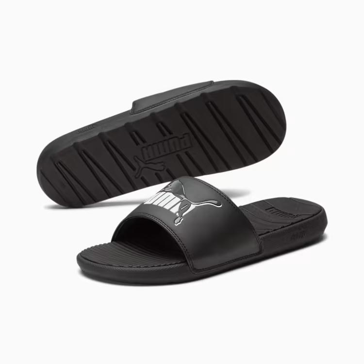 Dép Puma Cool Cat Leap Men Slides Nam Đen Trắng