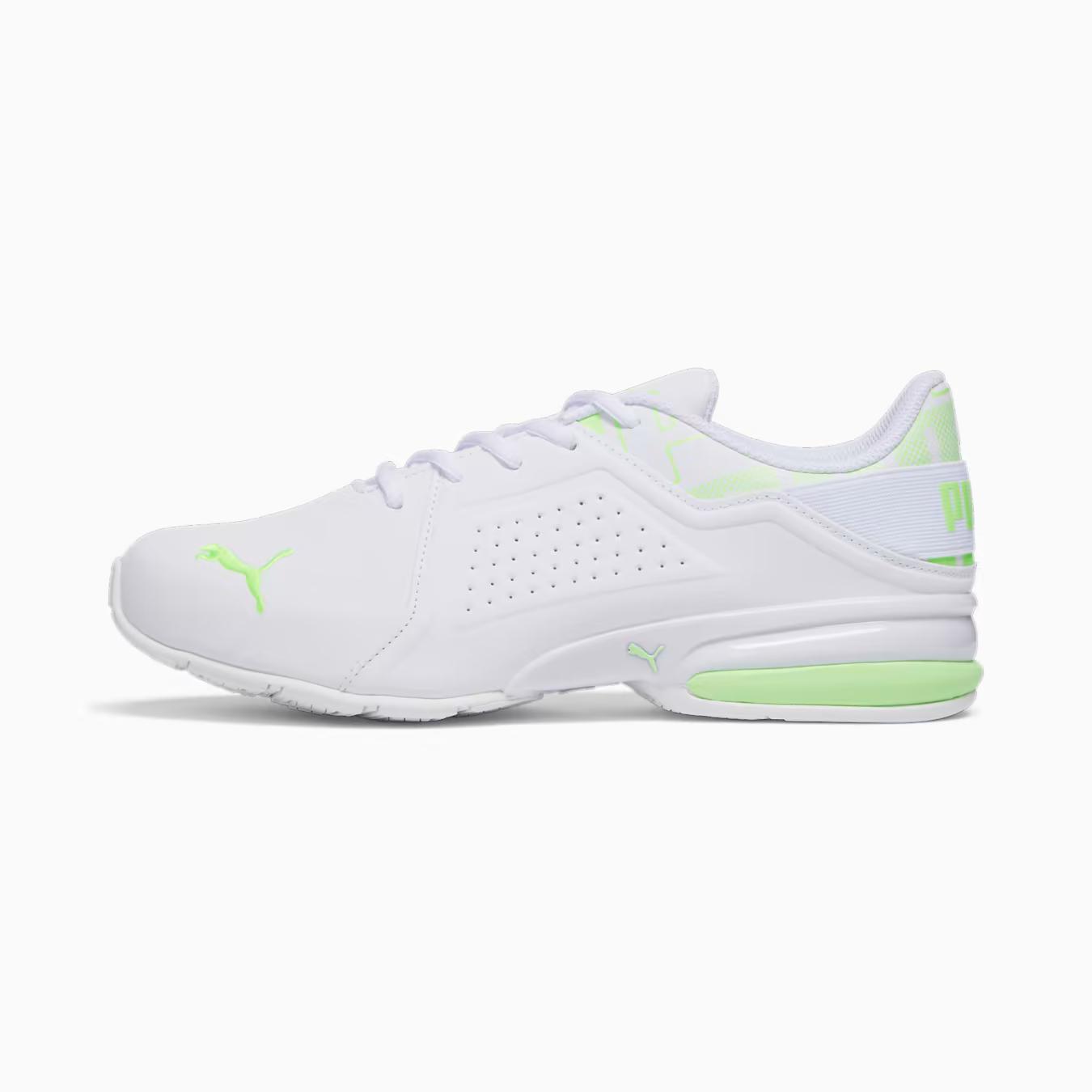 Giày Puma Viz Runner Repeat Wide Nam Trắng Xanh