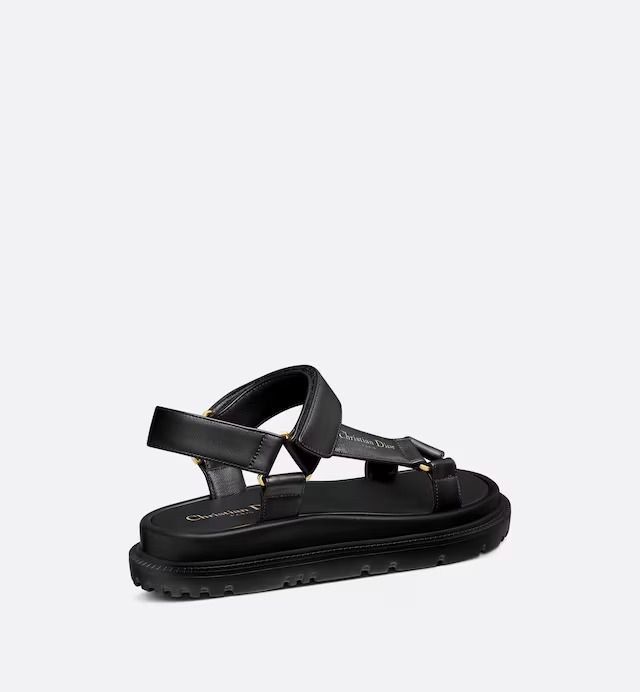 Dép Dior D-Wave Sandal Nữ Đen