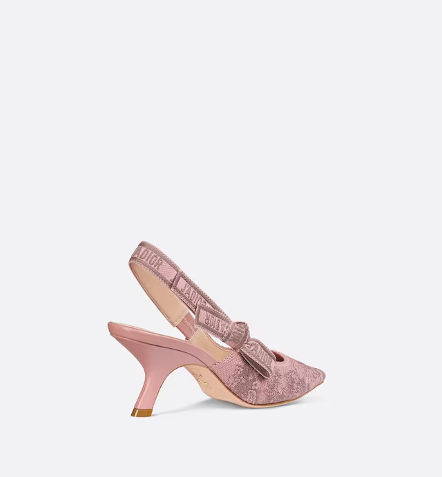 Giày Cao Gót Dior J'Adior Slingback Pump Nữ Hồng Xám