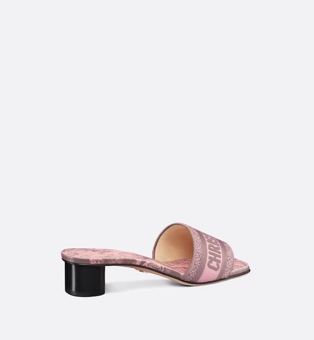 Giày Cao Gót Dway Heeled Slide Nữ Xám Hồng