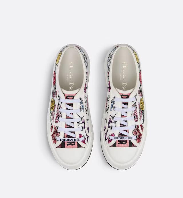 Giày Dior Walk'n'Dior Platform Sneaker Trắng Hồng