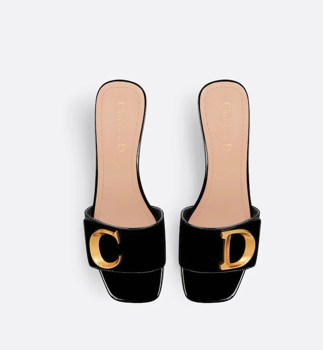 Guốc C'est Dior Heeled Slide Nữ Đen