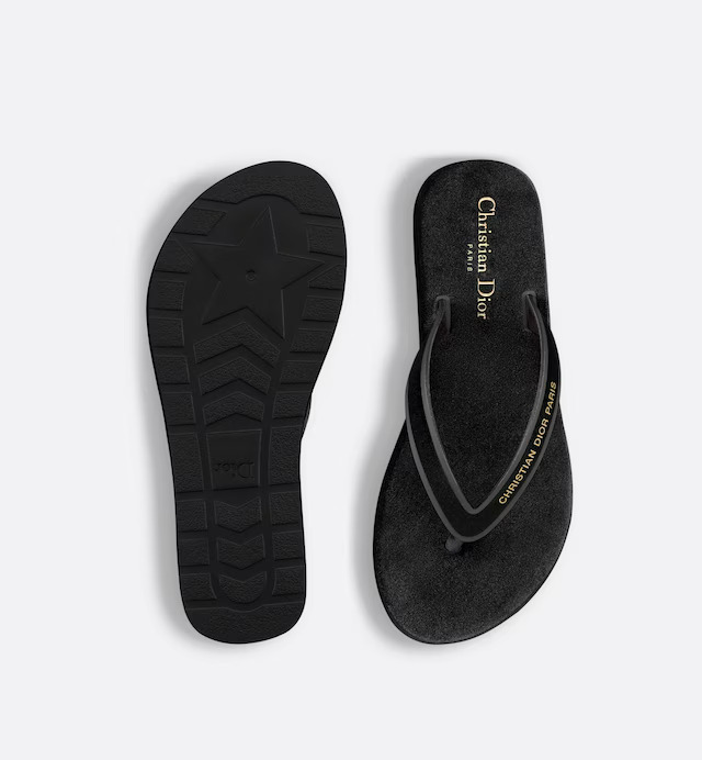 Dép Dior Diorsea Thong Sandal Nữ Đen