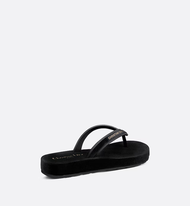 Dép Dior Diorsea Thong Sandal Nữ Đen