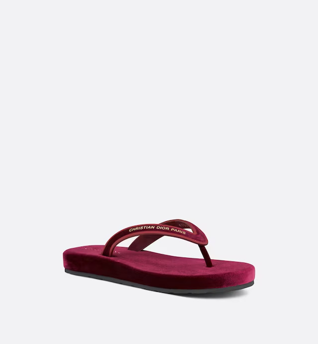 Dép Dior Diorsea Thong Sandal Nữ Đỏ