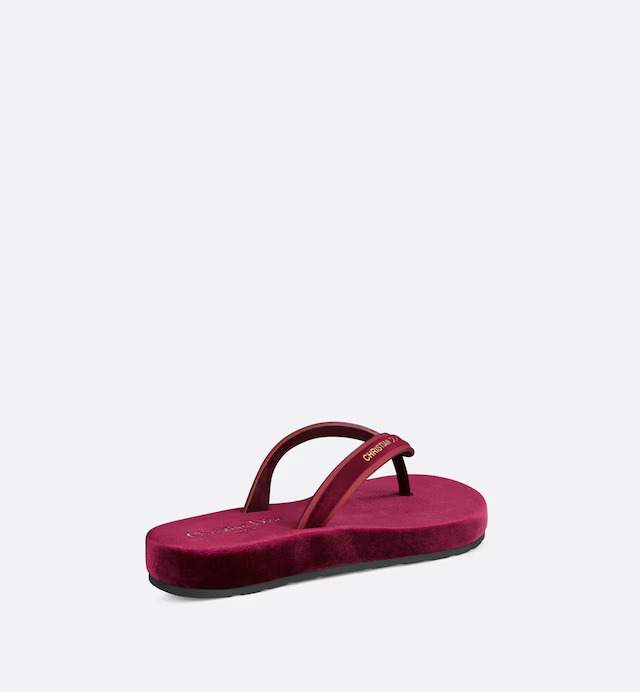 Dép Dior Diorsea Thong Sandal Nữ Đỏ