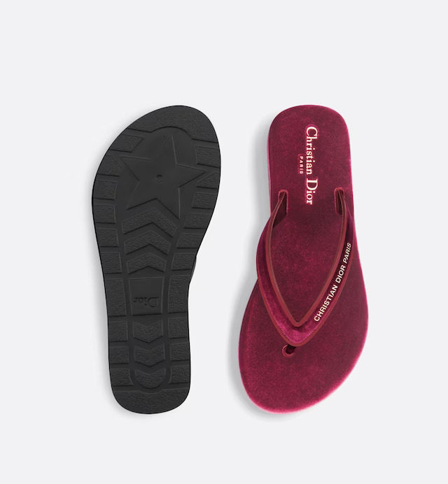 Dép Dior Diorsea Thong Sandal Nữ Đỏ