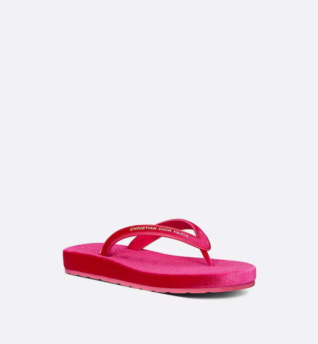 Dép Dior Diorsea Thong Sandal Nữ Hồng 