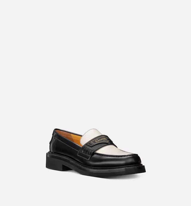 Giày Dior Boy Loafer Nữ Đen Trắng