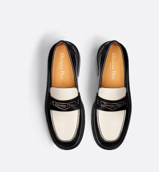 Giày Dior Boy Loafer Nữ Đen Trắng