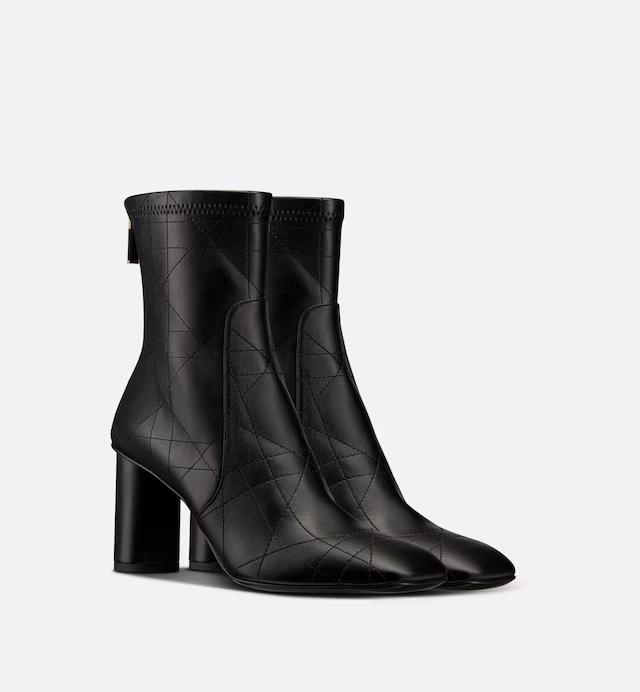 Boot Dior D-Shadow Heeled Ankle Nữ Đen 