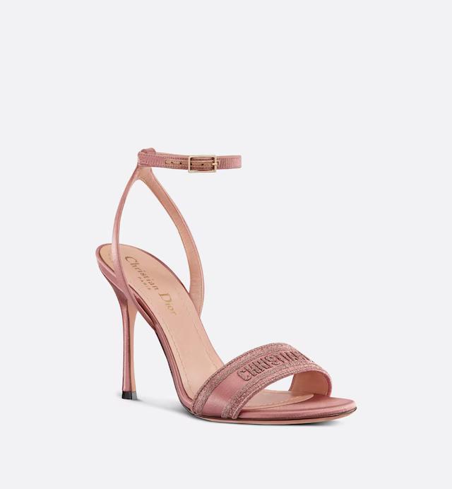 Giày Cao Gót Dior Dway Heeled Sandal Nữ Hồng 10 cm