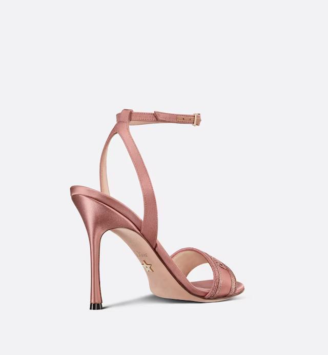 Giày Cao Gót Dior Dway Heeled Sandal Nữ Hồng 10 cm