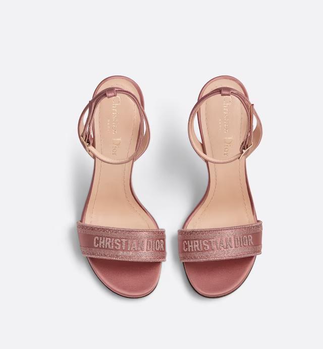 Giày Cao Gót Dior Dway Heeled Sandal Nữ Hồng 10 cm