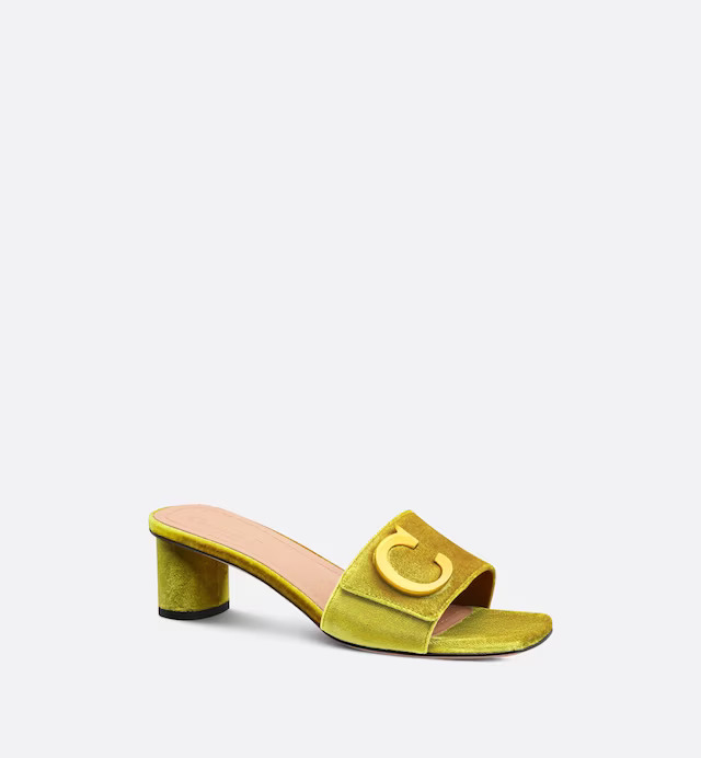 Guốc C'est Dior Heeled Slide Nữ Vàng