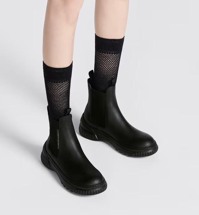 Boot Dior D-Racer Ankle Nữ Đen