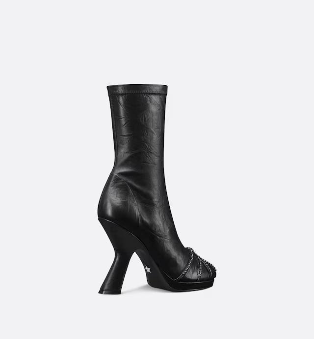 Boot Dior Origine Heeled Ankle Nữ Đen