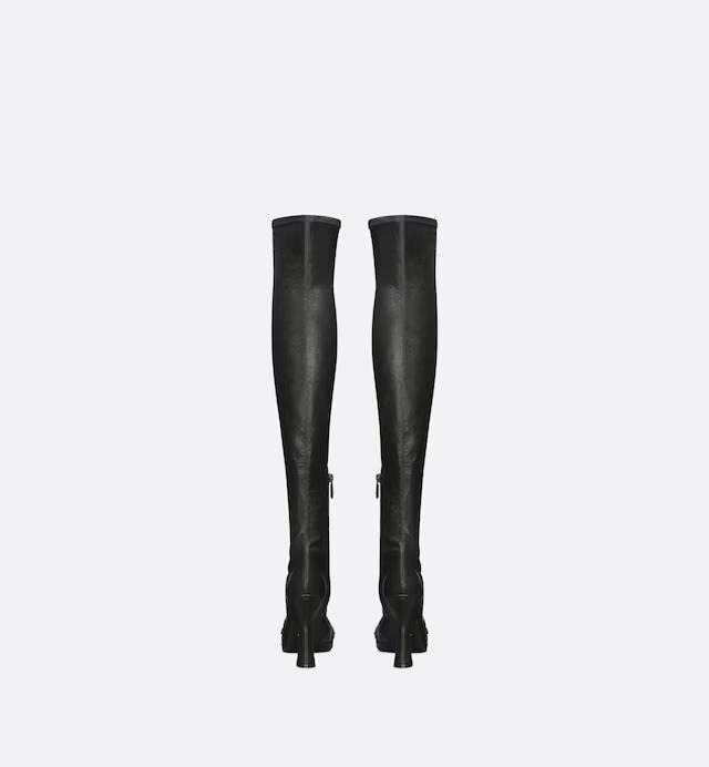 Boot Dior Origine Heeled Thigh Nữ Đen