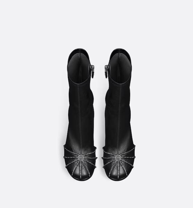 Boot Dior Origine Heeled Ankle Nữ Đen