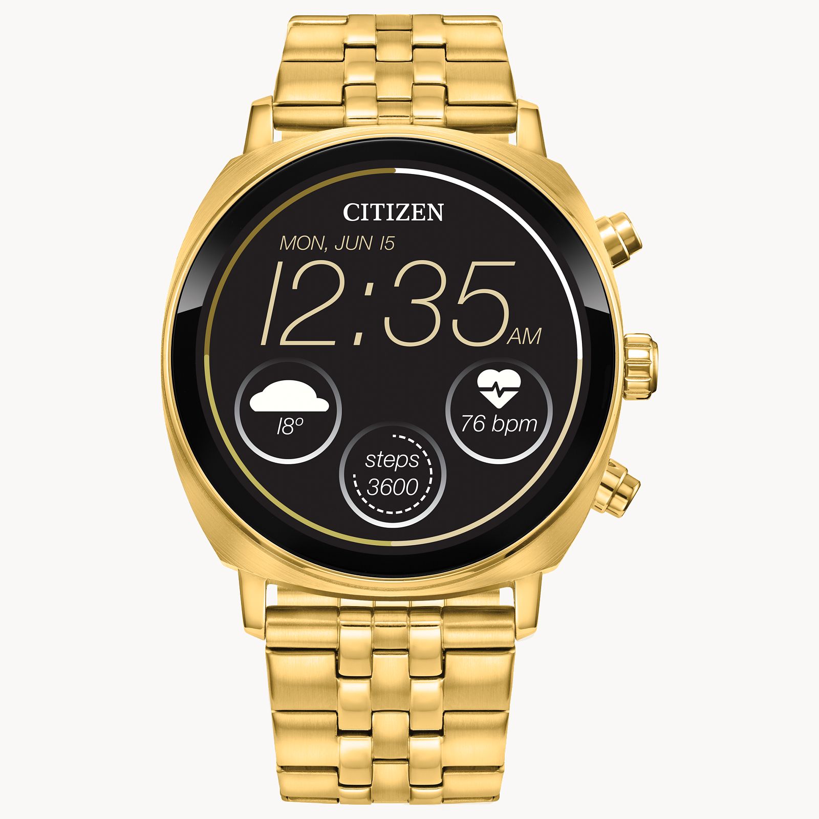 Đồng Hồ Citizen CZ Smart Touchscreen Nam Vàng Đen