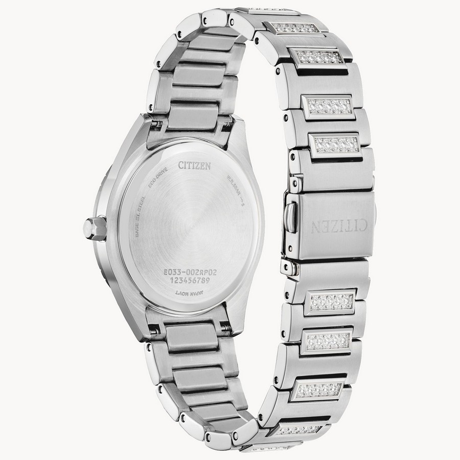 Đồng Hồ Citizen Silhouette Crystal Xanh Dương Bạc