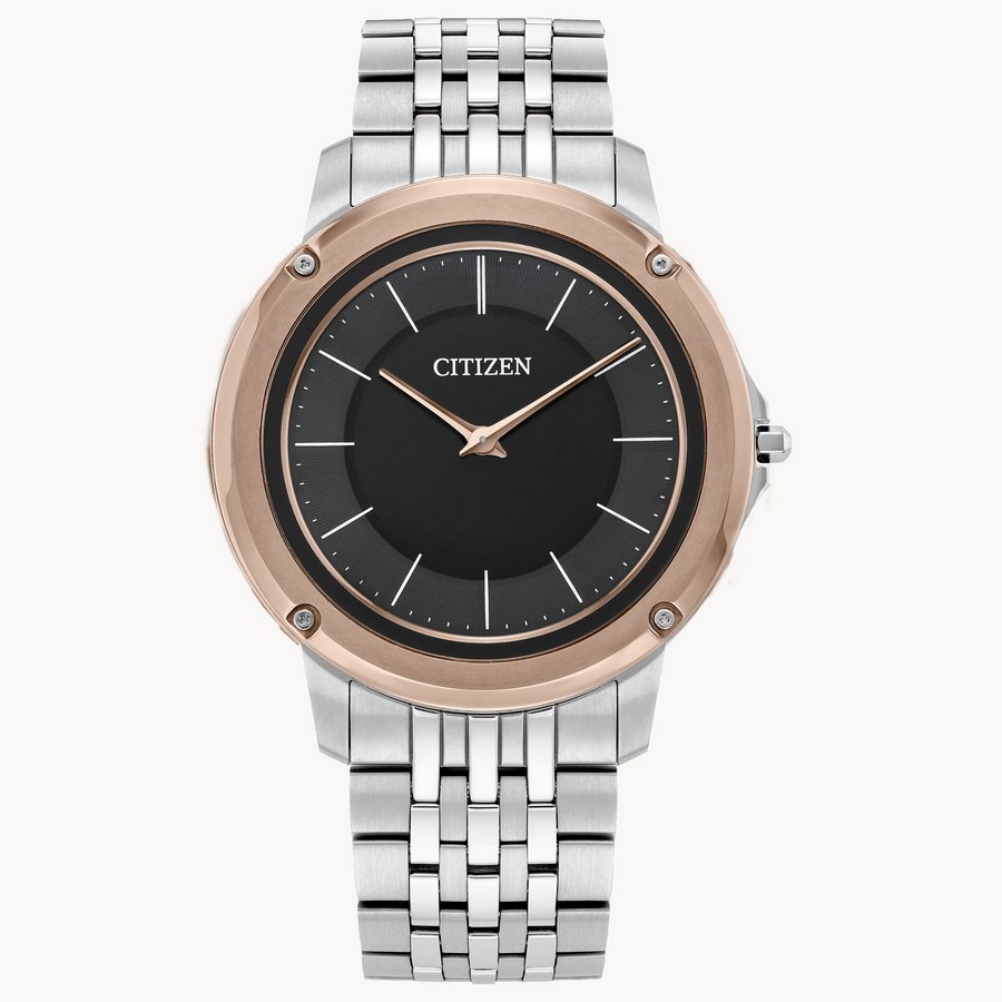 Đồng Hồ Citizen Eco-Drive One Nữ Bạc Hồng Vàng Đen