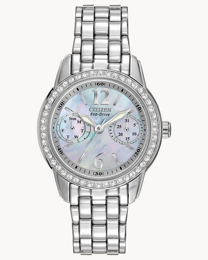 Đồng Hồ Citizen Silhouette Crystal Nữ Bạc 32mm