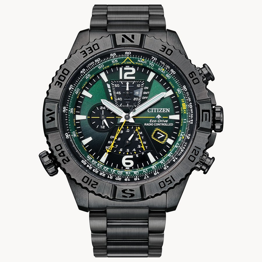 Đồng Hồ Citizen Promaster Navihawk A-T Nam Xám Xanh Lục