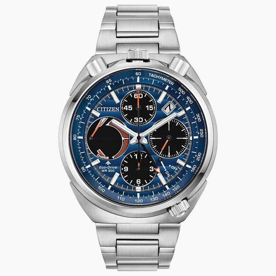 Đồng Hồ Citizen Promaster Tsuno Chrono Racer Nam Bạc Xanh Dương