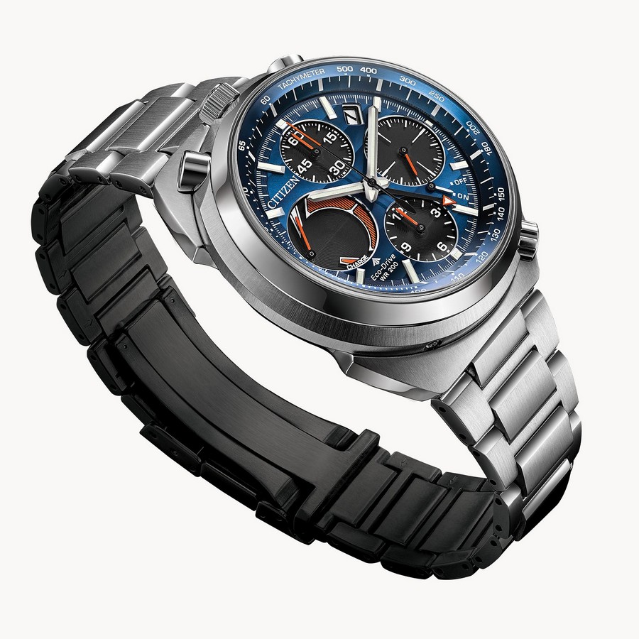 Đồng Hồ Citizen Promaster Tsuno Chrono Racer Nam Bạc Xanh Dương