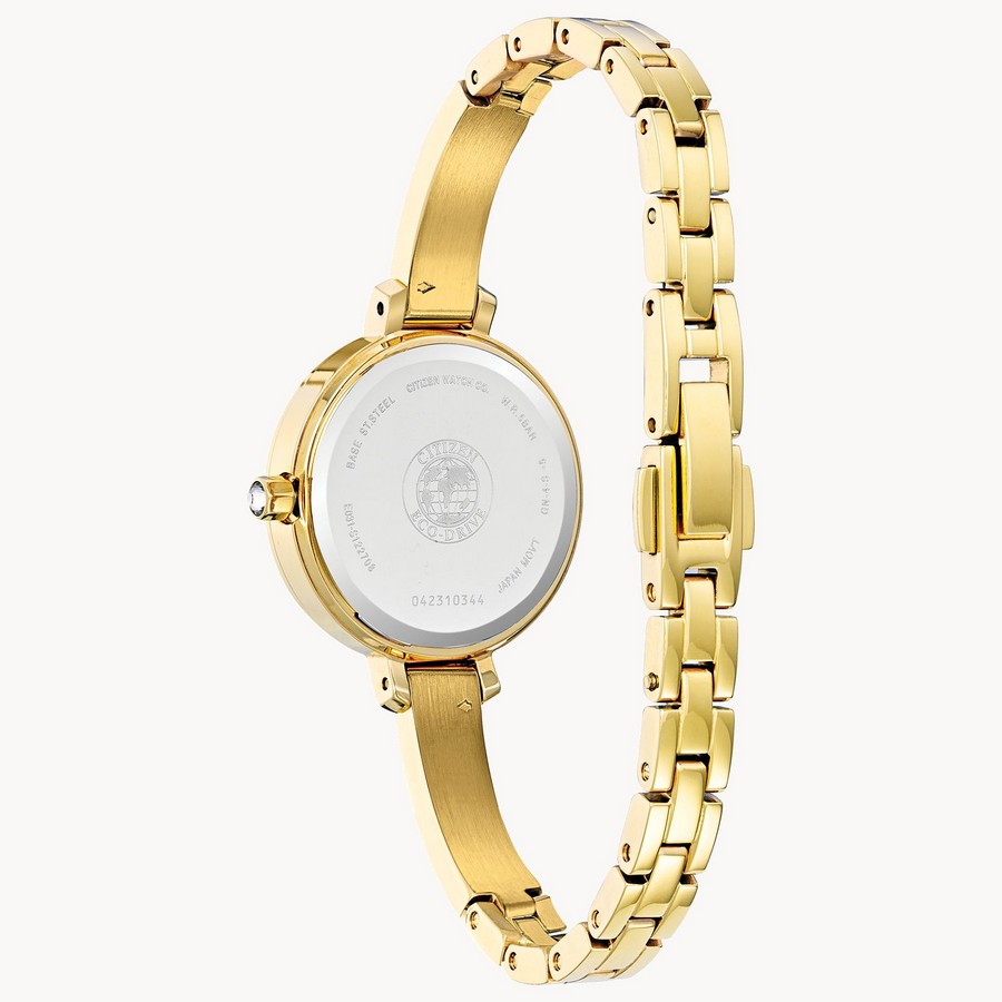 Đồng Hồ Citizen Silhouette Crystal Nữ Vàng Bạc