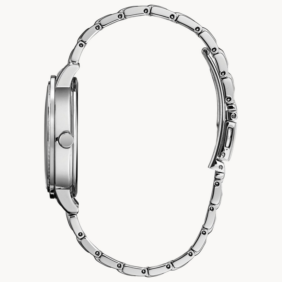 Đồng Hồ Citizen Silhouette Crystal Nữ Bạc Đen