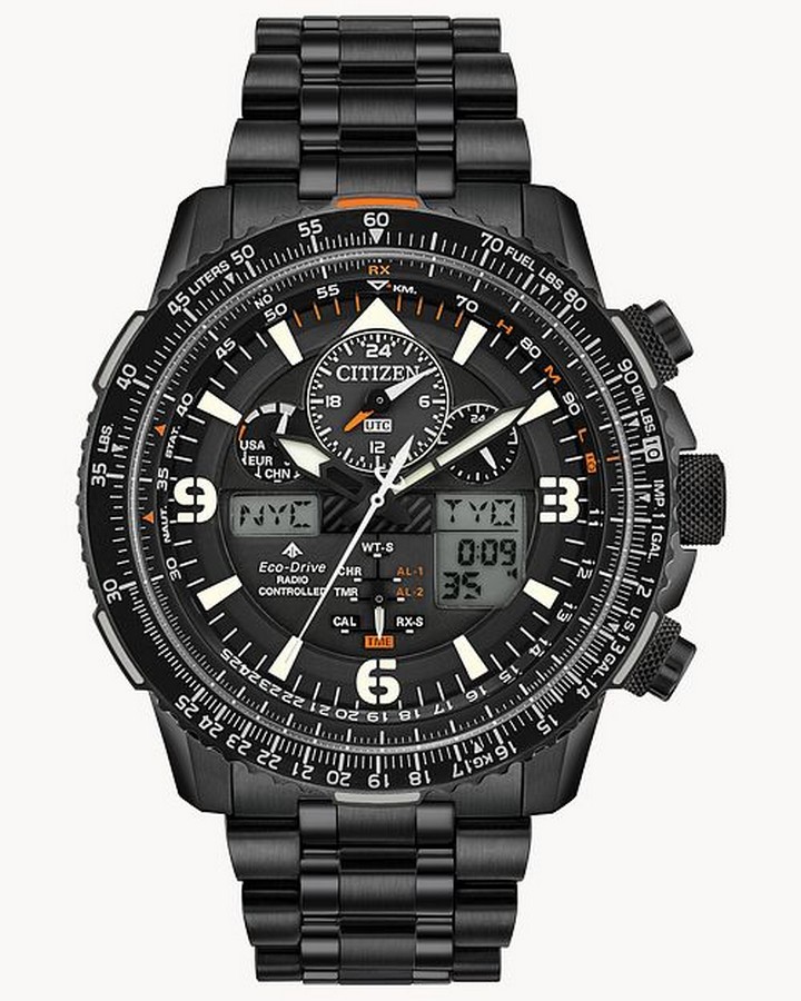 Đồng Hồ Citizen Promaster Skyhawk A-T Nam Đen Trắng Đỏ