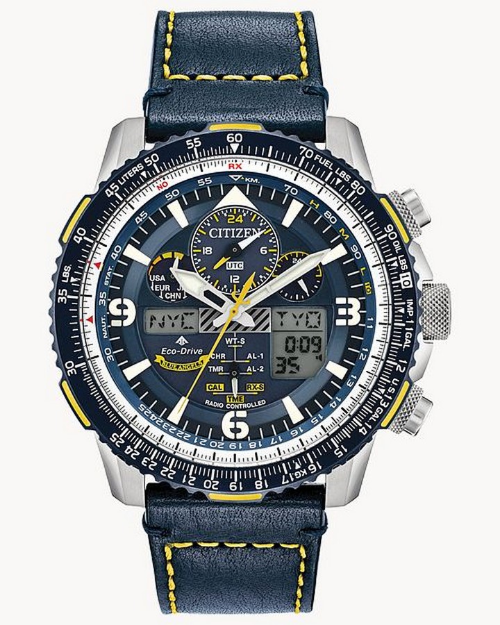 Đồng Hồ Citizen Promaster Skyhawk A-T Nam Xanh Dương Đậm Vàng