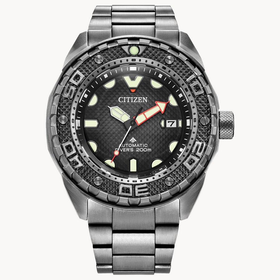 Đồng Hồ Citizen Promaster Dive Automatic Nam Xám Đen