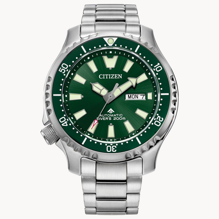 Đồng Hồ Citizen Promaster Dive Automatic Nam Bạc Xanh Lục