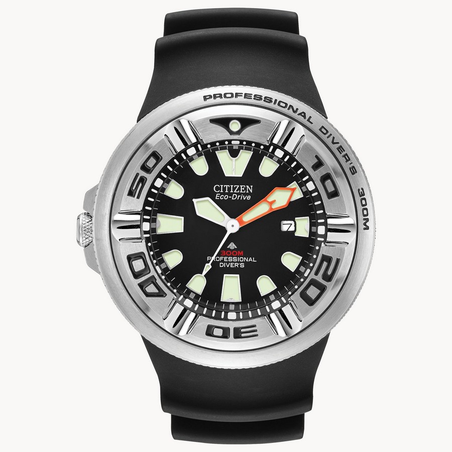 Đồng Hồ Citizen Promaster Dive "Ecozilla" Nam Đen Bạc