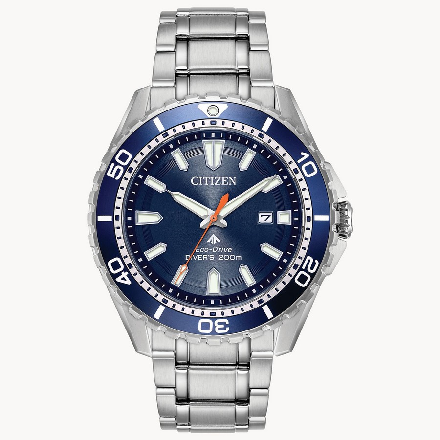 Đồng Hồ Citizen Promaster Dive Nam Bạc Xanh Biển