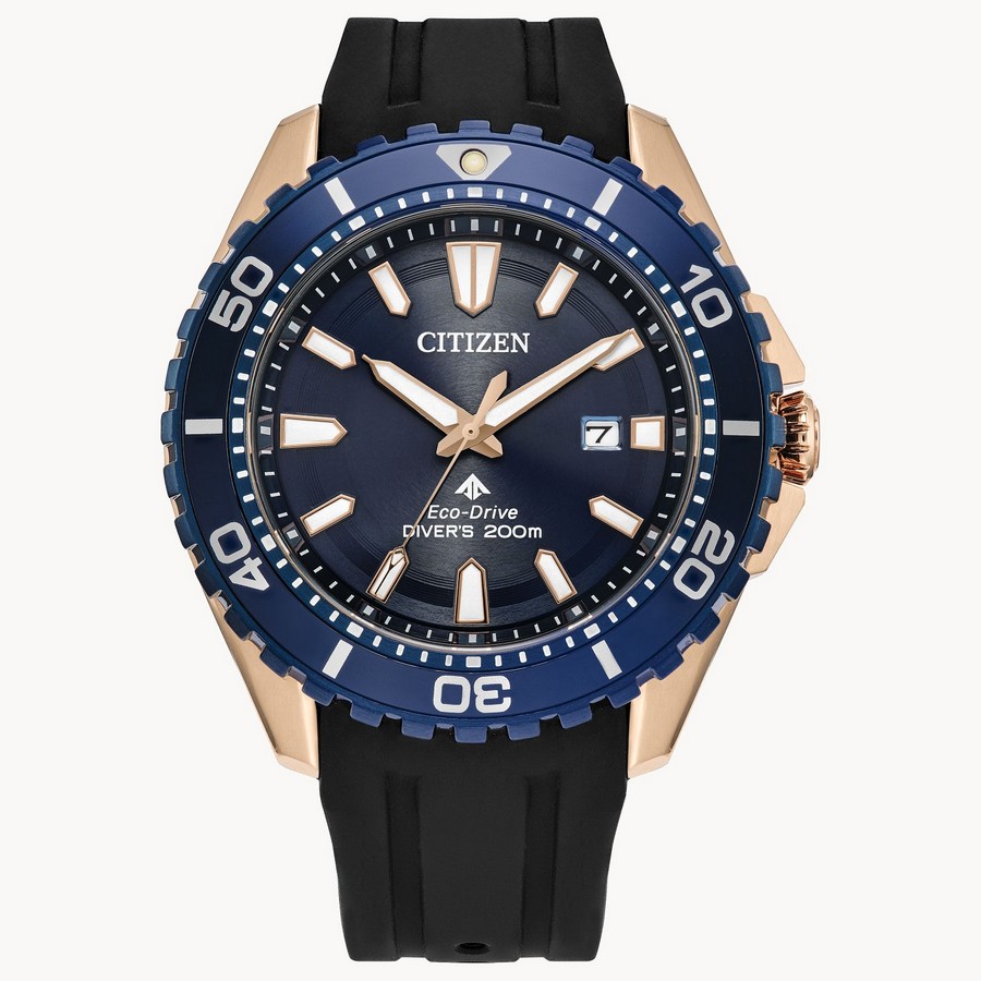 Đồng Hồ Citizen Promaster Dive Nam Đen Xanh Vàng