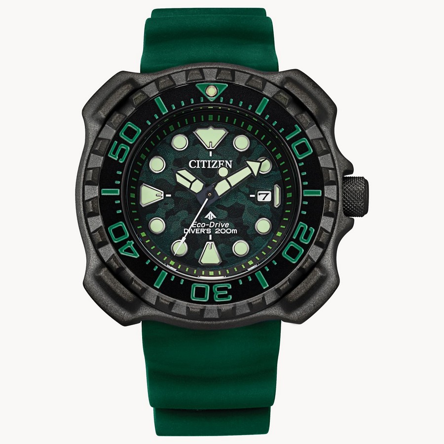 Đồng Hồ Citizen Promaster Dive Nam Đen Xanh Lá Đậm