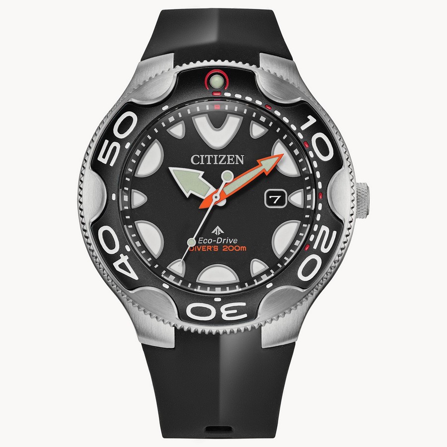 Đồng Hồ Citizen Promaster Dive Nam Đen Xám Đỏ