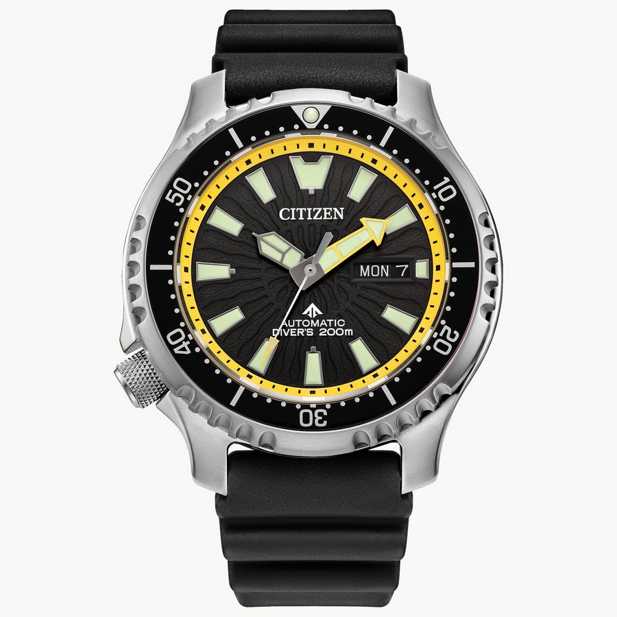 Đồng Hồ Citizen Promaster Dive Automatic Nam Đen Bạc Vàng