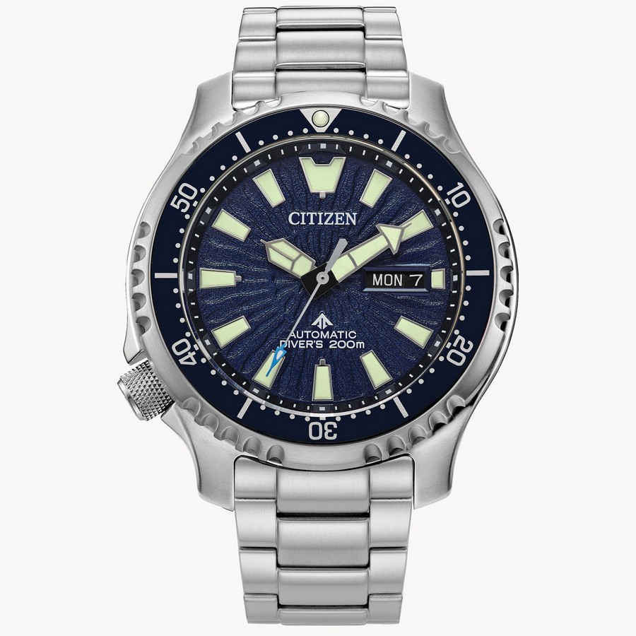 Đồng Hồ Citizen Promaster Dive Automatic Nam Bạc Xanh Lam