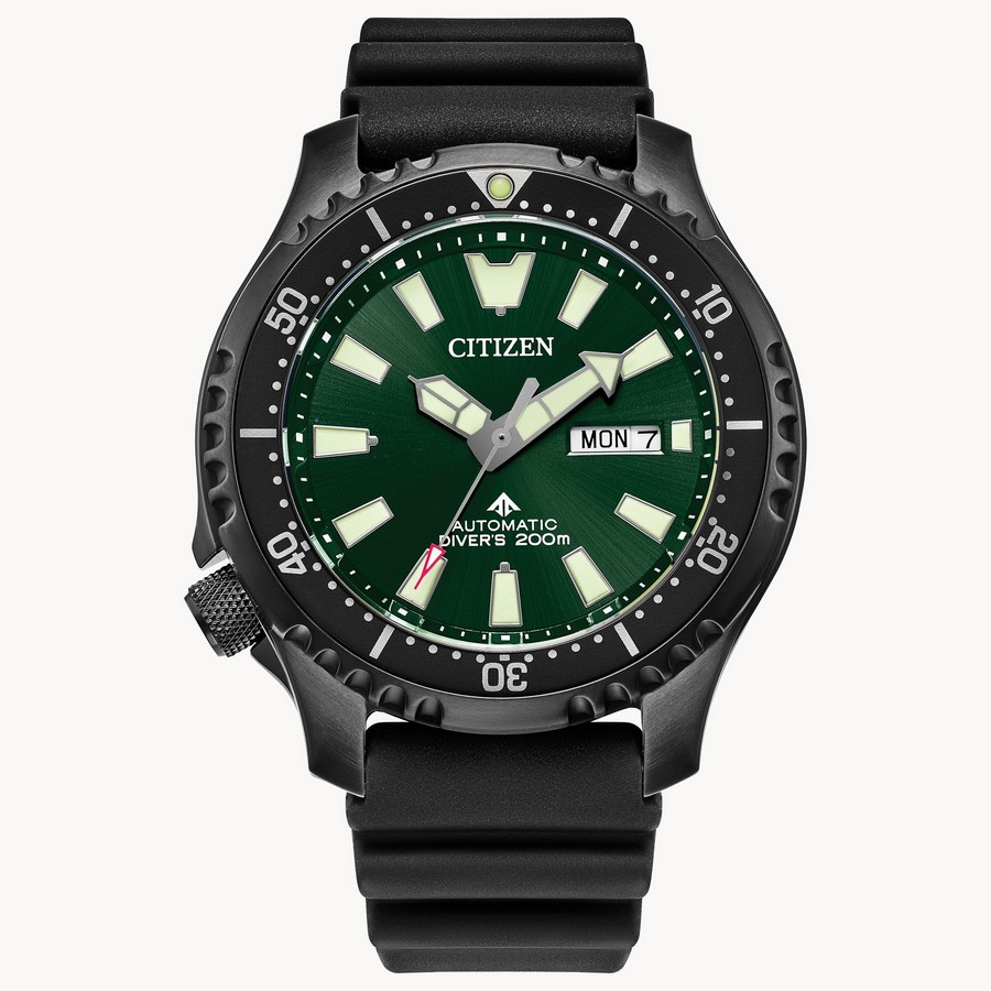 Đồng Hồ Citizen Promaster Dive Automatic Nam Đen Xanh Lục