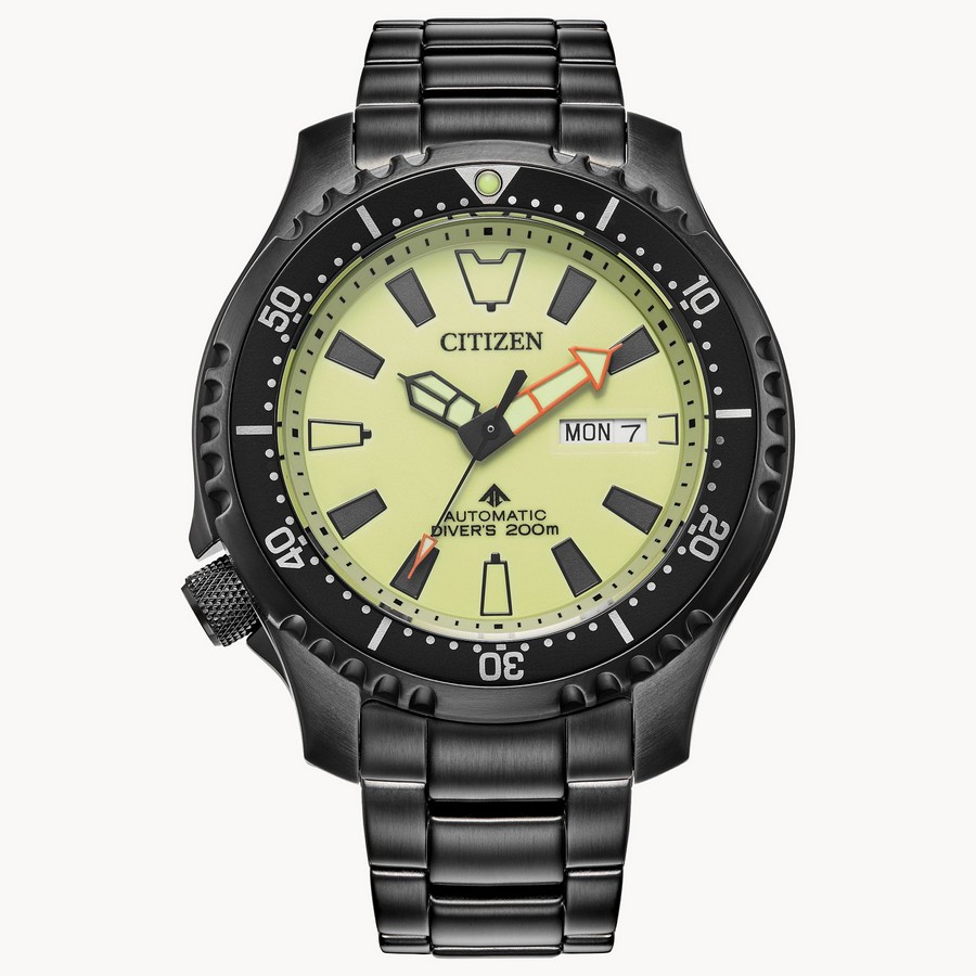 Đồng Hồ Citizen Promaster Dive Automatic Nam Đen Xanh Nhạt