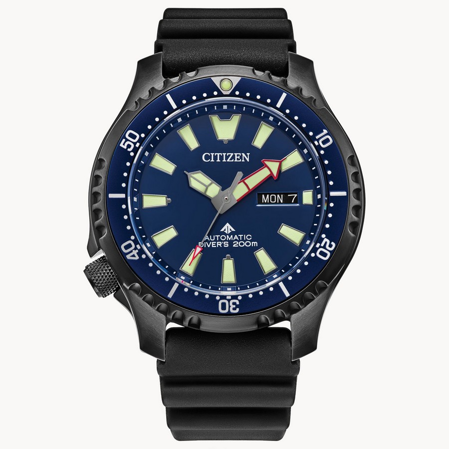 Đồng Hồ Citizen Promaster Dive Automatic Nam Đen Xanh Đậm