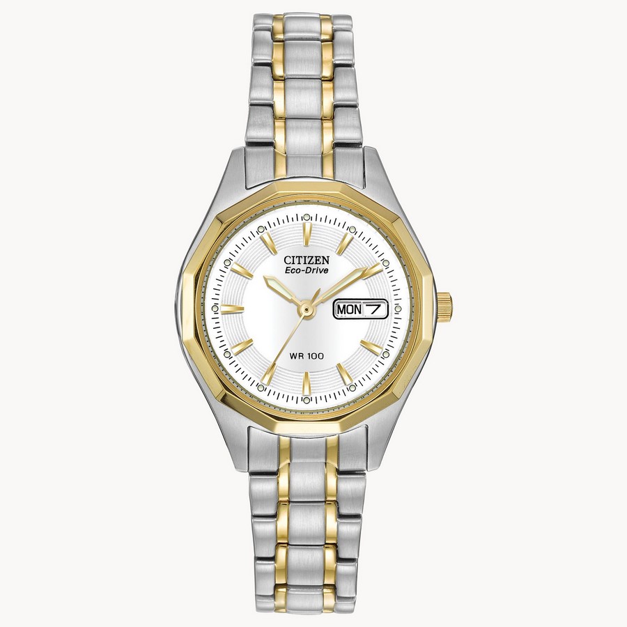 Đồng Hồ Citizen Corso Nữ Bạc Vàng 27mm